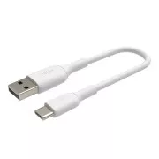 Cablu Belkin BOOST CHARGE™ USB-C/USB-A, 15 cm, alb