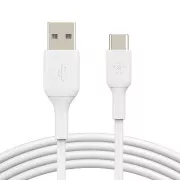 Cablu Belkin BOOST CHARGE™ USB-C/USB-A, 2 m, alb