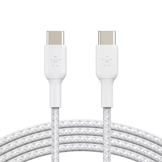 Cablu Belkin BOOST CHARGE™ USB-C/USB-C, 1 m, alb - rezistent