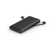 Belkin BOOST CHARGE™ USB-C Power Delivery PowerBank, 10000mAh, cu cabluri integrate, negru