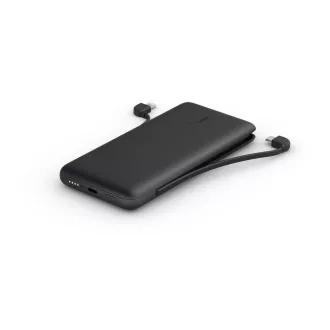 Belkin BOOST CHARGE™ USB-C Power Delivery PowerBank, 10000mAh, cu cabluri integrate, negru Belkin BOOST CHARGE™ USB-C Power Delivery PowerBank, 10000mAh, cu cabluri integrate, negru