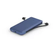 Belkin BOOST CHARGE™ USB-C Power Delivery PowerBank, 10000mAh, cu cabluri integrate, albastru miezul nopții