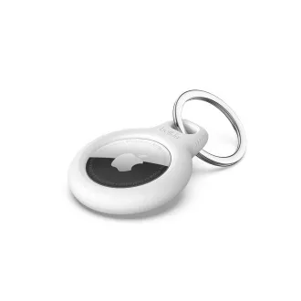 Husă securizată Belkin AirTag cu breloc - albă