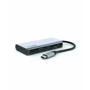 Adaptor multiport Belkin USB-C 4in1 - 4K HDMI, USB-C PD 3.0, 2x USB-A 3.0