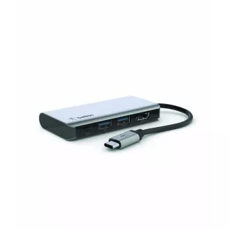 Adaptor multiport Belkin USB-C 4in1 - 4K HDMI, USB-C PD 3.0, 2x USB-A 3.0
