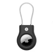 Husă securizată Belkin AirTag cu cablu - neagră