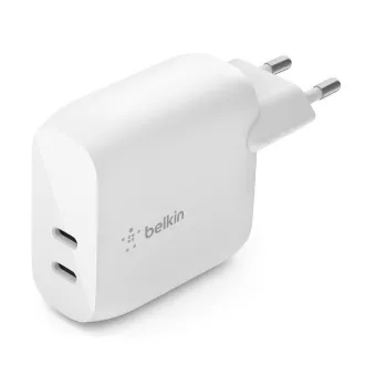 Încărcător de perete Belkin BOOST CHARGE™ Dual 40W USB-C, alb
