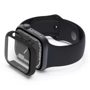 Protector de ecran Belkin 2in1 pentru Apple Watch Series 4/5/6/SE/7/8/9, 44/45mm, negru - VERSIUNE NOUĂ
