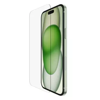Sticlă de protecție antimicrobiană SCREENFORCE™ TemperedGlass de Belkin pentru iPhone 16 Plus / 15 Plus / 14 Pro Max