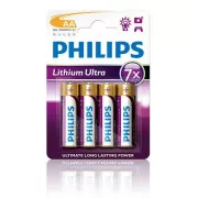 Baterii Philips AA Ultra litiu - 4 buc