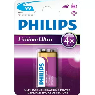 Baterie Philips 9V Ultra litiu