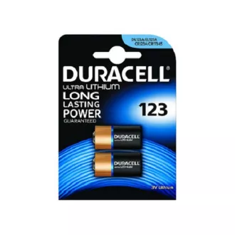 Baterie DURACELL - Baterie cu litiu 123A 3V, 3 V, 1500 mAh - 2 pachete Baterie DURACELL - Baterie cu litiu 123A 3V, 3 V, 1500 mAh - 2 pachete