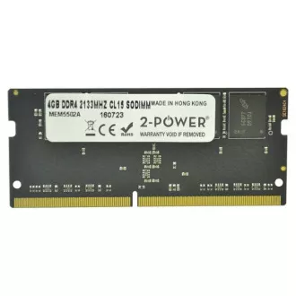 2-Power 4GB PC4-17000S 2133MHz DDR4 CL15 Non-ECC SoDIMM 1Rx8 (1,2V GARANȚIE DE VEDĂ)