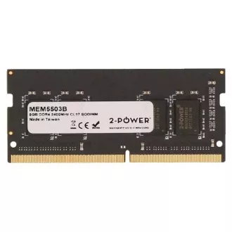 Memorie 2-Power PC4-19200S de 8 GB, DDR4, CL17, SoDIMM, 2400 MHz, 1Rx8, fără ECC (GARANȚIE PE VIAȚĂ) Memorie 2-Power PC4-19200S de 8 GB, DDR4, CL17, SoDIMM, 2400 MHz, 1Rx8, fără ECC (GARANȚIE PE VIAȚĂ)