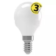Emos Bec cu LED MINI GLOBE, 4W/30W E14, WW alb cald, 330 lm, Classic, F