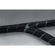 Nedis SWB KS-10BLACK - Management cabluri | Manșon spiralat | 10m | Grosime maximă cablu 60 mm | PVC | Negru