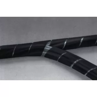 Nedis SWB KS-10BLACK - Management cabluri | Manșon spiralat | 10m | Grosime maximă cablu 60 mm | PVC | Negru