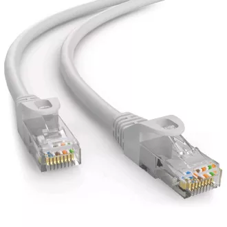 C-TECH Patchcord Cat6e, UTP, gri, 1m