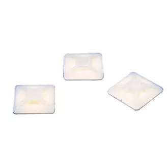 Fixapart CTMB 01 - clema autoadeziva pentru prindere cabluri 3.6mm, 19x19mm, alb