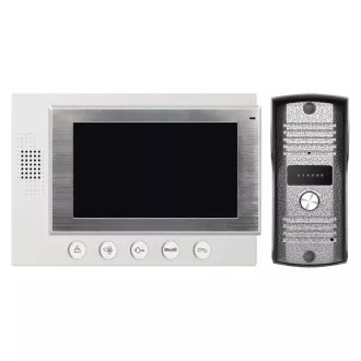 Videofon Emos EM-07HD, color 7" LCD cameră cu 1 buton, alb Videofon Emos EM-07HD, color 7" LCD cameră cu 1 buton, alb
