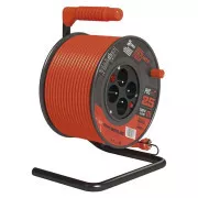 Tambur de prelungire Emos - 4 prize, 25m, 1.5mm, PVC, IP20