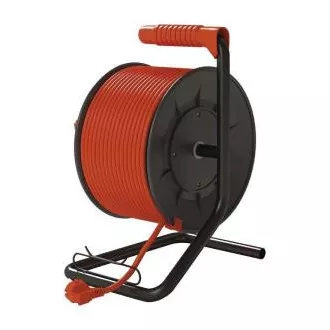 Tambur de prelungire Emos - 4 prize, 25m, 1.5mm, PVC, IP20