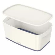 Cutie de depozitare LEITZ cu capac MyBox, mărimea S, alb/gri
