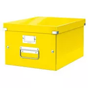 LEITZ Cutie universală Click&&Store, mărimea M (A4), galbenă
