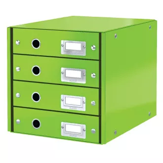 Cutie cu sertare LEITZ Click&Store, 4 sertare, verde