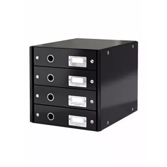 Cutie cu sertare LEITZ Click&Store, 4 sertare, neagră Cutie cu sertare LEITZ Click&Store, 4 sertare, neagră