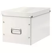 Cutie pătrată LEITZ Click&Store, dimensiune L (A4), albă