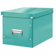 Cutie pătrată LEITZ Click&Store, dimensiune L (A4), albastru glacial