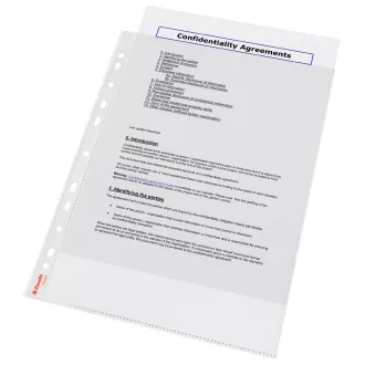 LEITZ Buzunare din plastic Esselte Standard A4, GC, 55 micro, cutie 100 buc