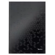 LEITZ Notebook WOW, A4, linie, negru