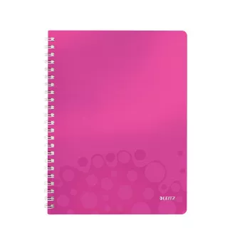 LEITZ Notebook WOW A4, PP, linie, roz LEITZ Notebook WOW A4, PP, linie, roz