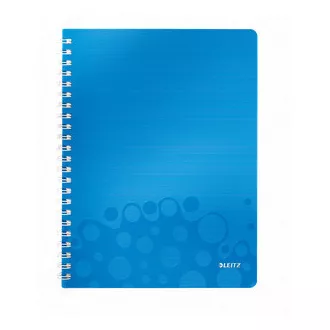 LEITZ Notebook WOW A4, PP, linie, albastru