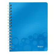 Caiet de notițe LEITZ WOW A5, PP, linie, albastru
