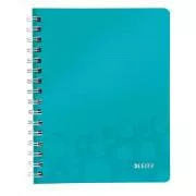 LEITZ Blok WOW A5, PP, linie, albastru ca gheata