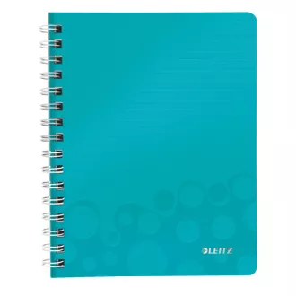 LEITZ Blok WOW A5, PP, linie, albastru ca gheata