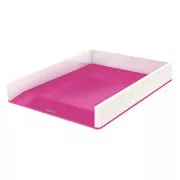 LEITZ Cutie de depozitare bicoloră WOW, alb/roz