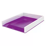 LEITZ Coș de depozitare WOW în două culori, alb/violet