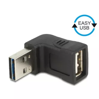 Adaptor Delock EASY-USB 2.0-A mascul > USB 2.0-A mamă unghi drept sus/jos