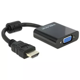 Delock Adaptor HDMI-A de sex masculin > VGA de sex feminin negru