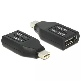 Adaptor Delock Mini DisplayPort mascul > HDMI mamă Adaptor Delock Mini DisplayPort mascul > HDMI mamă