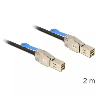Delock Cablu Mini SAS HD x 4 SFF 8644 mascul > Mini SAS HD x 4 SFF 8644 mascul 2 m