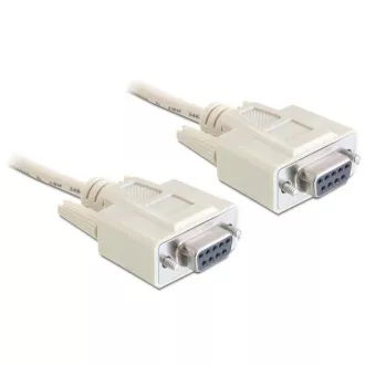 Cablu serial Delock Null Modem cu 9 pini mamă/mamă, 1,8 m