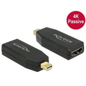 Adaptor Delock mini Displayport 1.2 mascul > HDMI mamă 4K pasiv negru