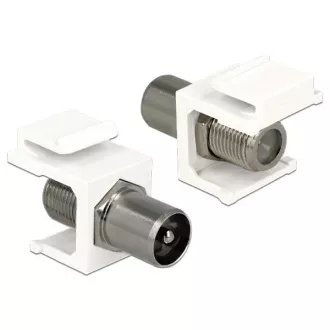 Delock Keystone Module IEC plug > F jack Delock Keystone Module IEC plug > F jack