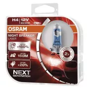Bec OSRAM H4 12V, 60/55W Night Breaker Laser 64193NL - set de 2