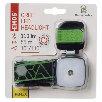 Farul reîncărcabil Emos LED P3535, 110 lm, CREE LED   4× SMD